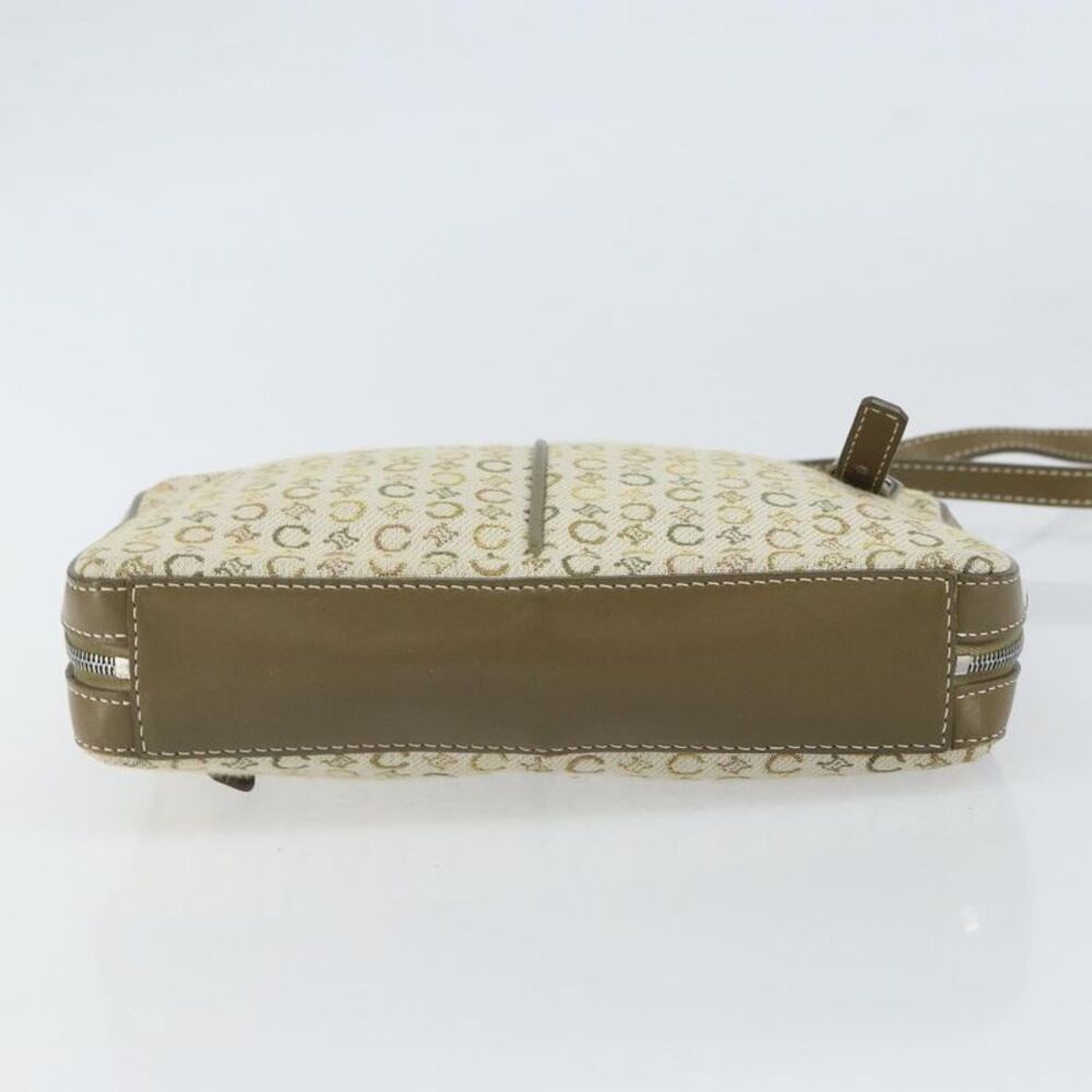 Celine C Macadam Shoulder Canvas Khaki Canvas Shoulder Bag Bag - Picture 15 of 16